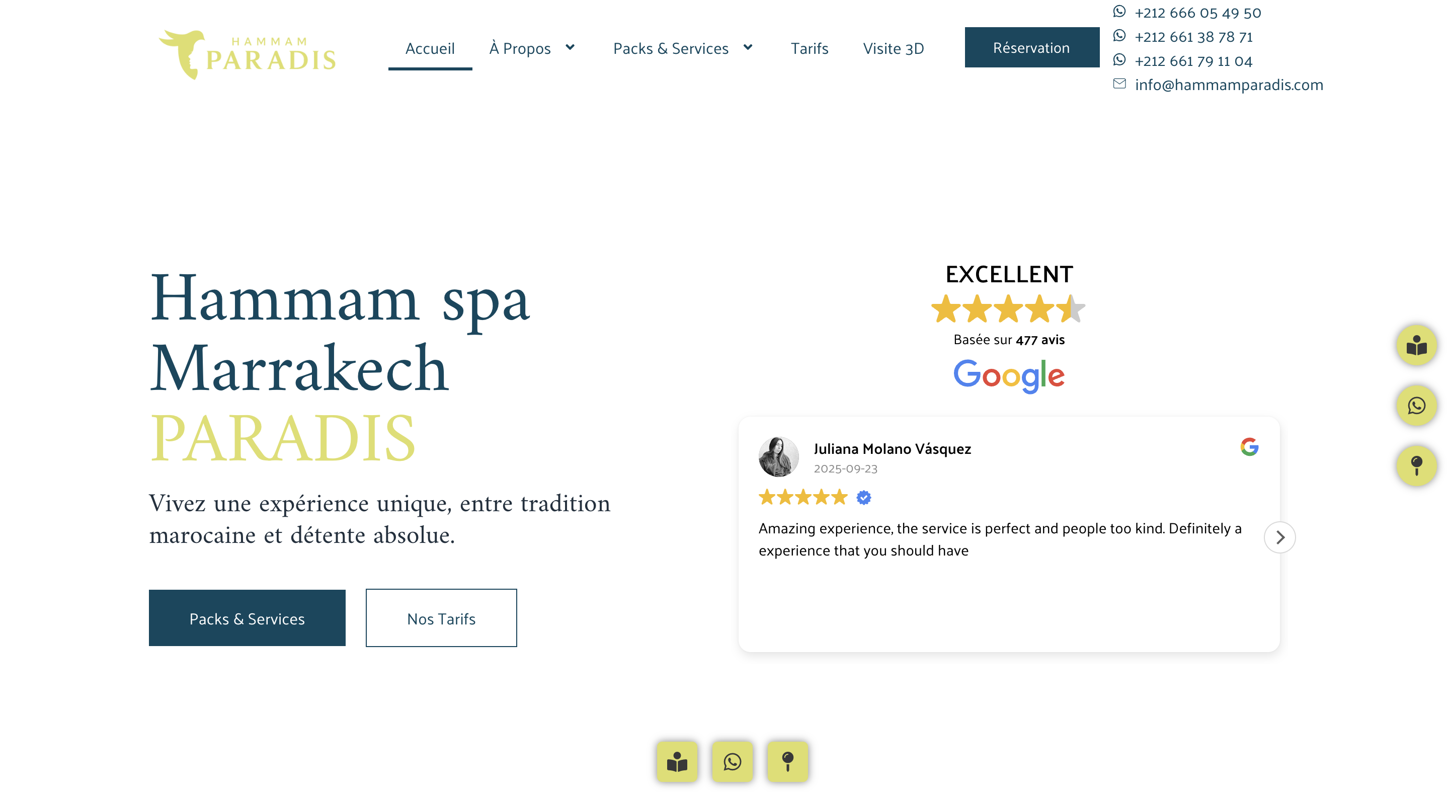 Site internet spa Marrekch